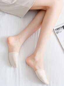 Damskie niewidoczne skarpetki z przodu na pół stopy, silikonowe antypoślizgowe niewidoczne skarpetki, pasujące do biznesu skarpetki na lato