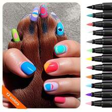 Esmalte de uñas para mascotas para perros o gatos, esmalte de uñas para perros de fácil aplicación, esmalte de uñas para perros de secado rápido - 12 colores