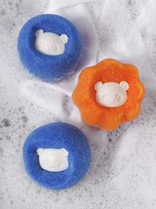 6pcs Pet Hair Remover Used In Washing Machine, Dryer Ball Reuse, Reduce Wrinkles, Save Washing Machine Free Drying Time(Blue Color Is Random)