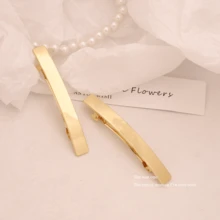 2 件装 2025 时尚新款春季发夹金色头饰发饰女士发夹