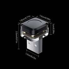 1 个迷你 USB 汽车 LED 氛围灯，USB 供电车辆内部装饰灯，适用于家居和汽车配件，兼容车辆，无需电池 - 彩色 - 查看 3