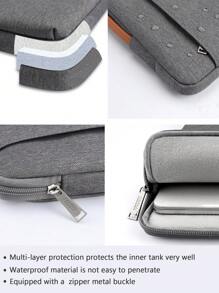 TECOOL Laptop Sleeve Case With Handle,Computer Bag For 13-16 Inch Notebook Chromebook Shockproof Waterproof Protective Laptop Case,Dark Grey