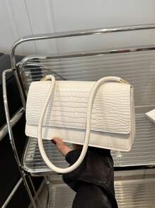 Solid Color Retro Minimalist Elegant Shoulder Bag