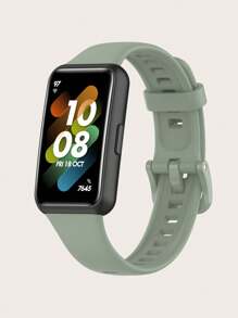 1pc Casual Solid Color Detachable Silicone Smart Band Strap Compatible With Huawei Band 7 - Band 7 - View 14