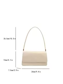 Solid Color Retro Minimalist Elegant Shoulder Bag
