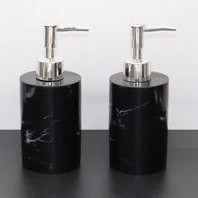 Zestaw butelek z pompką do balsamu z żywicy wysokiej jakości, zawiera dozownik mydła, żel pod prysznic, szampon, żel pod prysznic, pojemniki do napełniania z głowicami pompki do balsamu