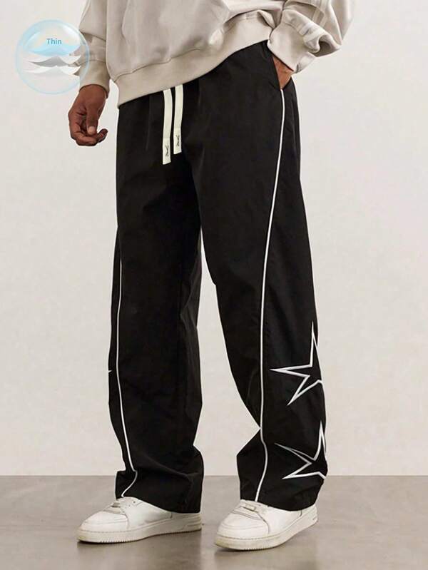 Tween Boys Non-Fleece Casual Elastic Waist Drawstring Cargo Pants, Spring, Autumn & Summer