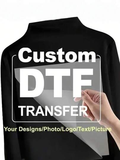 1pc- Can Customize Pattern And Text Heat Transfer Stickers (Not Including Clothes), DIY Heat Transfer Stickers, Custom Decals, Can Design A Variety Of Patterns, DIY Ironing DTF Transfer Stickers, Can Customize Text Heat Transfer Custom Stickers, Personalized DIY T-Shirt And Pillow Decoration, Home Clothing Items, For Her Boyfriend, Girlfriend, Dad, Mom, Family, Friends, Son, Daughter, Student, Child Anniversary, Birthday School, Office, Family,Graphic Print