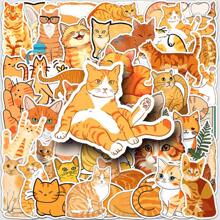 50 stuks Teckel Oranje Kat Knutselbenodigdheden & Stickers, Pet Friend Graffiti Stickers, Katten Hondenhok Decors, Scrapbook Stempels/Stickers, Anime Posters Vakantie Decors, Mode Liefde Voor Cadeaus Telefoons Laptops Notebooks, Lente, Buiten