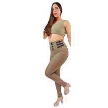 CUTE Women's Sexy Button Front High Waist  Pants Strappy Top Easter, Carnival, Music Festival, Afternoon Tea, Beach Cruise - 駝色 - 查看 1