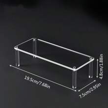 1pc Acrylic Display Rack, Multi-Layer Stepped Display Rack, Home Storage Display Rack For Jewelry, Cosmetics, Cakes, Perfumes, Suitable For Room & Home Decor