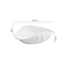 Rock Patterned Shell High-End Plate, Household Vegetable Plate, Ceramic Light Luxury Large Soup Plate, Hotel Tableware 2025 New Model