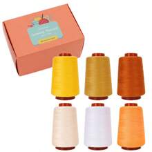6 Pcs Sewing Thread, All Purpose Sewing Thread, 6 Spools Assorted Colors Each 800 Yards Of Polyester Threads For Sewing Machine, Hand Stitching, Quilting, Serger - 6 Color Combinations - View 15
