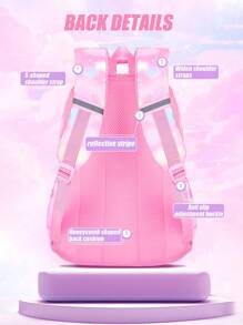 3 Pieces/Set Girls School Backpack With Lunch Bag And Pencil Case, Outdoor Travel Bag, Large Capacity Lightweight Student Schoolbag, Back To School Essential, Suitable For Teenage Girls Students At School And Daily Use