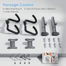 Estantes para almacenamiento de bicicletas - Negro - Ver 3