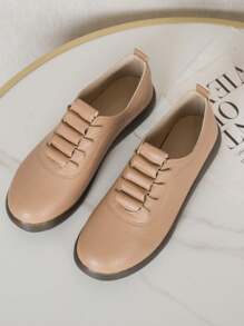 Girls Plus Size Soft Bottom Loafers Slip-On Flats, Anti-Slip