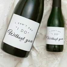 For 50ml - Bridesmaid Proposal Mini Champagne Labels - Will You Be My Bridesmaid Box Gift Idea Wedding Party Favors Room Decor Gifts Birthday Graduation Birthday Decorations Party Decorations Bachelorette