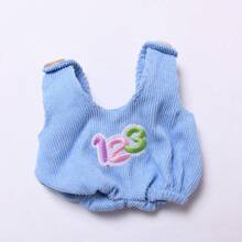 [Solo ropa] Camiseta y overoles con diseños de animales de caricatura para muñeca de 20 cm, 3 años