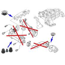 Kit de reemplazo de reparación de enfriador de válvula EGR para BMW M47N2 M57N2 E46 E90 E60 E61 E83