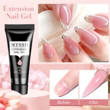 5PCS Poly Nail Extension Gel Set Soak Off UV LED 10ml Acrylic Crystal White Clear Nude Pink Gel Nail Polish UV Construction Gel