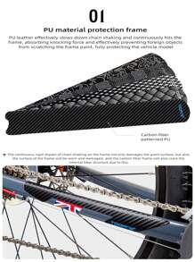 MTB Road Bike Frame Protective Sticker Bicycle Chain Frame Guard Tape Protector Film Cable Scratch Resistant - Multicolor - View 6