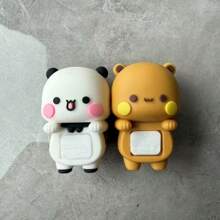 Bubu Dudu Ornamente Handy Computer dekorative Artikel Rückseite Heimdekoration süße Panda Puppe Kawaii Cartoon Anime Figur Bär Auto Bildschirm Dekorationen Mutter Geschenk Plot Geschenk Paar