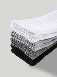 2pairs/4pairs Girl Knitted Socks, Thigh High Socks, Girl Snug Fit Ankle Socks, Girl Snug Fit Knee Socks, Spring/Summer