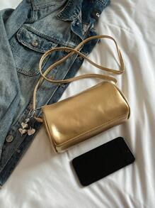 1 Mini New Solid Color Cylindrical Shoulder Bag, Made Of High-Quality Pu Material, Suitable For Spring And Summer Use. It Is Designed Specifically For Korean Girl To Shop And Play With Clothes. Zipper Closure, Can Be Worn Diagonally On One Shoulder, Is The Best Choice For Giving Gifts To Friends And Family. (Excluding Pendant)