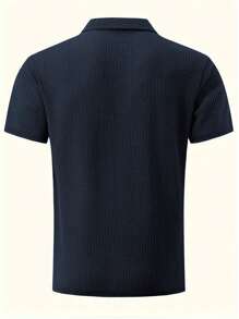 Men Polo Shirts - Blue - View 5
