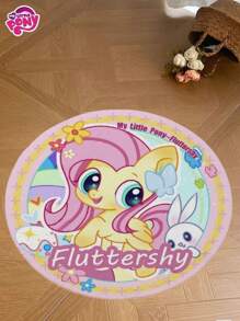 MY LITTLE PONY 1pc My Little Pony Cartoon Cute 60*60cm Fluttershy, Pinkie Pie Bedroom, Livingroom Crawling Mat, Foot Mat, Bedside Mat, Room Decorative Rug Gifts Birthday Graduation Birthday Decorations Party Decorations Bachelorette Wedding