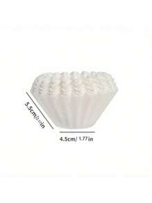 50/100 Peças Filtros de Papel para Café, Filtros de Bacia de Café para Coar à Mão com Gotejamento 155/45
