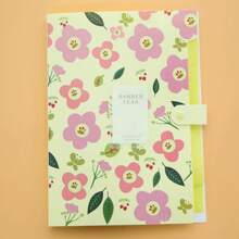 6pcs Accordion Folders, Cartoon Floral Plastic Matte A4 Document Holder, Waterproof File Organizer Bag For Students - A4 - View 5