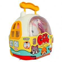 Electronic Plush Dog Interactive Toy With Backpack Carrier With Accessories - Red - View 3