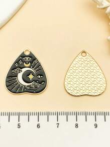 6 件/滴爱情塔罗牌太阳月亮死亡吊坠 DIY 钥匙扣首饰配件材料 - 彩色 - 查看 8