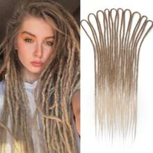 10 Strands 24 Inch Double Ended Synthetic Dreadlock Extensions - Straight Fake Dreads In Dark Purple 10 Strands/Pack Easy To Style & Reusable Lightweight & -Free Dreads Extensions - Multicolor - View 13