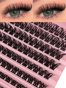 120 CHIẾC D Curl 8-16Mm Chiều dài hỗn hợp Lông mi cụm riêng lẻ Mềm mại tự nhiên Lông mi nối siêu nhẹ Lý tưởng cho người mới bắt đầu sử dụng tại nhà hoặc khi di chuyển Cho cuộc sống hàng ngày Tiệc tùng và lễ hội âm nhạc Cụm mi, Cụm mi, Lông mi riêng lẻ, Lông mi, Lông mi giả - D - Xem 1