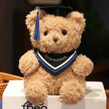 Un regalo de graduación de PhD de 23 cm/9,05 pulgadas, un suave y adorable oso de peluche de graduación PhD con traje académico, un muñeco interesante para la temporada de graduación, un recuerdo creativo para estudiantes de PhD y un regalo de graduación para tutores y compañeros de clase con un deseo de graduación