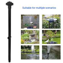 9pcs Fountain Pump Nozzle Set Adjustable Height Waterfall Sprinkler Spray Heads For Submersible Pump - Black - View 8