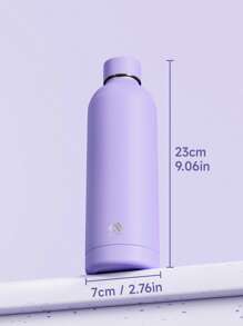 17 oz Insulated Water Bottle with Unique Small Mouth, 12-Hour Cold Retention, Leak-Proof Double-Wall Stainless Steel, Perfect for Sports, Gym, Travel, and School - 紫色 - 查看 6