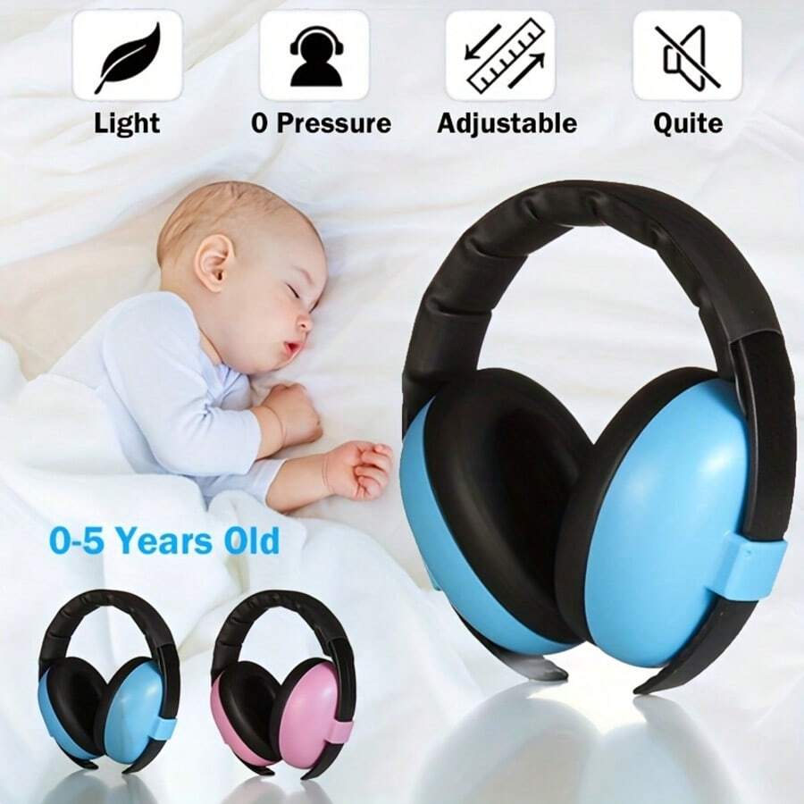 1pc Baby Noise-Proof Ear Muffs, Headband Ear Protectors For Sleep, Travel, Outdoor, Infant Hearing Protection