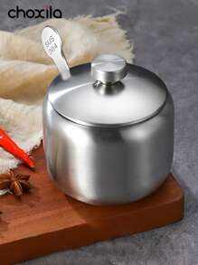 choxila 1 件不锈钢糖罐带勺，咖啡调味料储存罐，家庭厨房用品，用于食品储存和整理 - 調味罐 - 查看 2