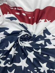 1 件女士休闲随机花卉印花时尚连体裤