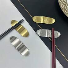 18/8 Stainless Steel Chopstick Holder, Coffee Spoon Holder, Japanese Stainless Steel Chopstick Holder, Creative Stainless Steel Chopstick Holder, Reusable Non-Stick Chopsticks Stand Spoon Fork Tableware Holder, Kitchen Gadgets, Kitchen Tools - Gold - View 3