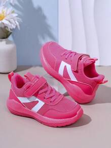 1 par de zapatillas deportivas de malla transpirable para niños, para primavera/verano/otoño, zapatillas deportivas de estudiante, adecuadas para niños y niñas