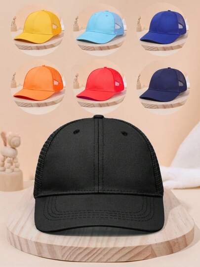 1 Stück Kinder Sonnenblende Kappe mit atmungsaktivem verstellbarem Netz-Schirm für Frühling und Sommer, Unisex, für Outdoor Sport