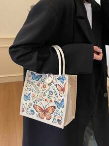 Sets de 1/3/5/7/9 bolsas de lino reutilizables, elegantes y versátiles, ideales para uso como bolsas de compras, de regalo para eventos, estudiantes, maestros y promociones. Puede personalizarse con diseños DIY mediante estampado, bordado o transferencia térmica. - Multicolor - Ver 3