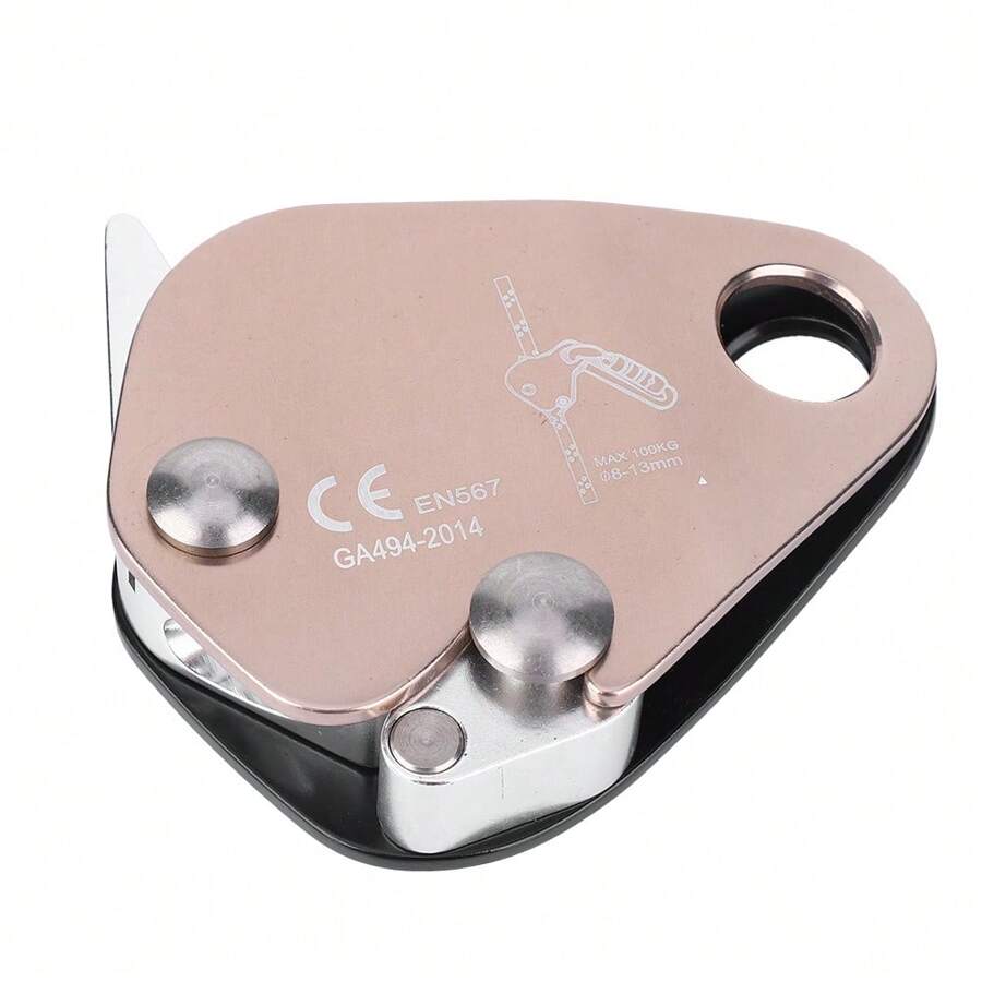 Descendeur D'escalade Auto-freinant Alomejor – Alliage Alu-magnésium, Pour Corde 11-12.5 Mm, Rappel, Secours