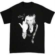 New Miley Cyrus L Cotton Black S-5XL T-Shirt 1D1390 - Black - View 1