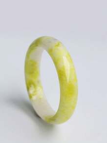 Bestselling Natural Jade Bangle, Fashion Women's Lucky Bracelet, Jewelry Gift For Girlfriend (Natural Jade Surface May Have Mineral Spots And Patterns, Which Is Normal), With Gift Box