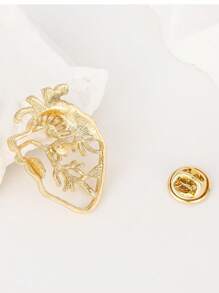 Broche cœur creux Épingle à double poumon Médecine Anatomie cardiologie Aiguille Médecin Cardiologue Sac Broche de revers Cadeau